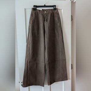 Wide Leg Brown Denim Jeans Size 26